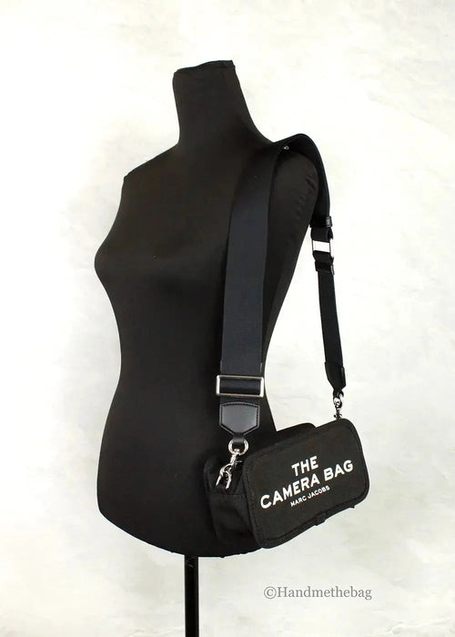 Black Camera Bag Crossbody – Compact Shoulder Bag with Adjustable Strap