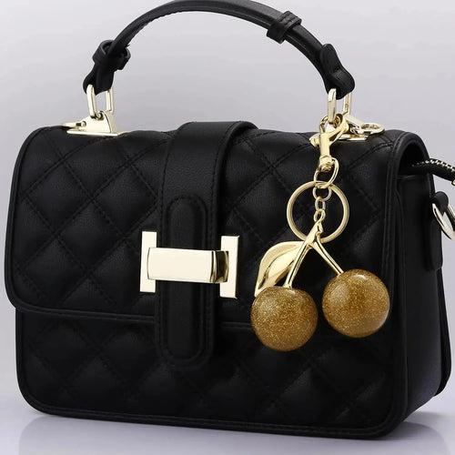 Cherry Bag Charm Keychain – Cute Purse Accessory for Women