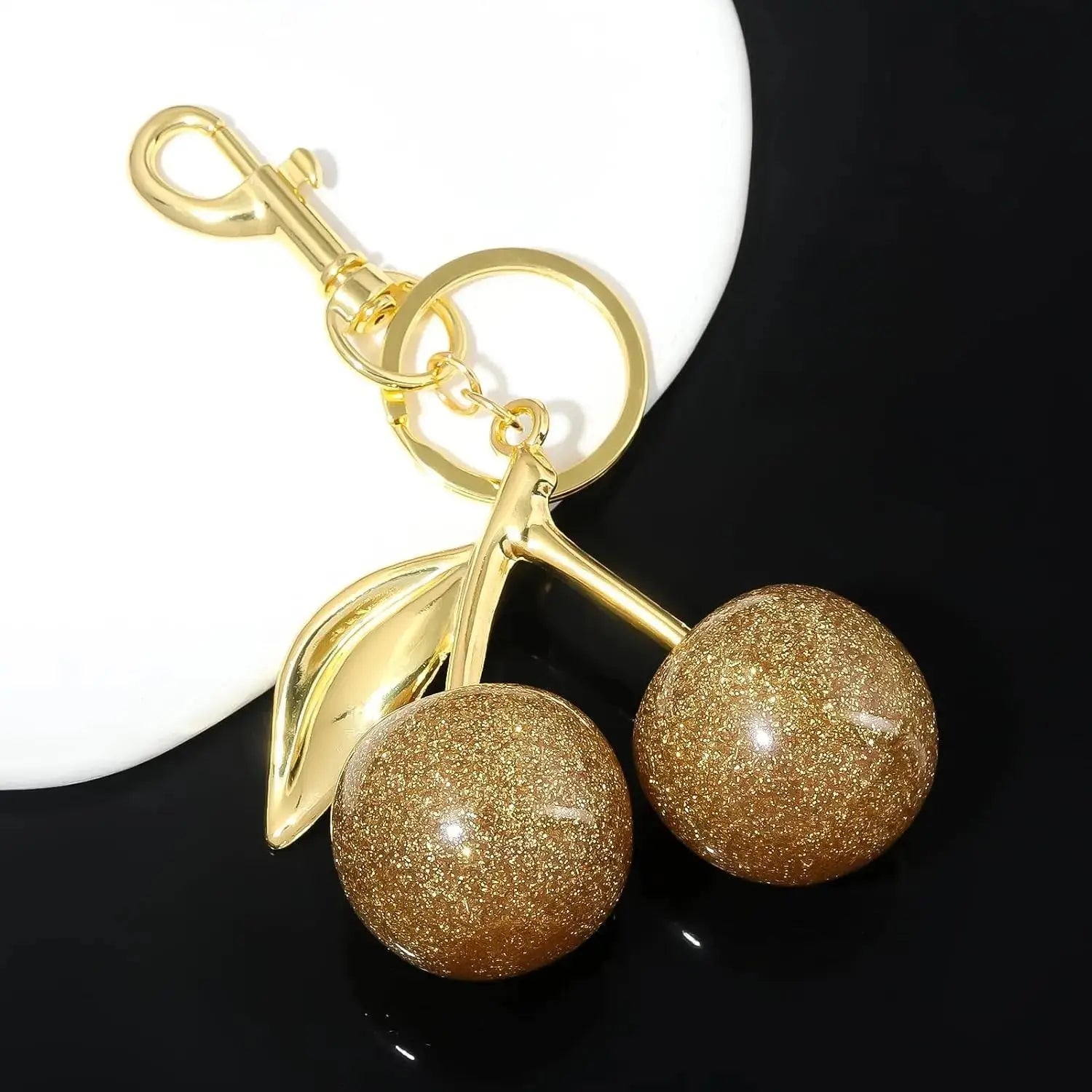 Cherry Bag Charm Keychain – Cute Purse Accessory for Women