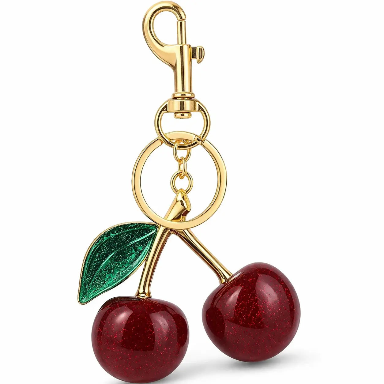 Cherry Bag Charm Keychain – Cute Purse Accessory for Women