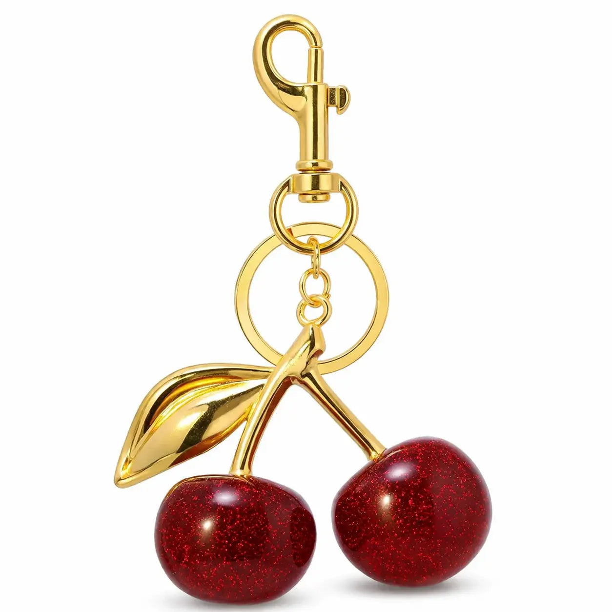 Cherry Bag Charm Keychain – Cute Purse Accessory for Women