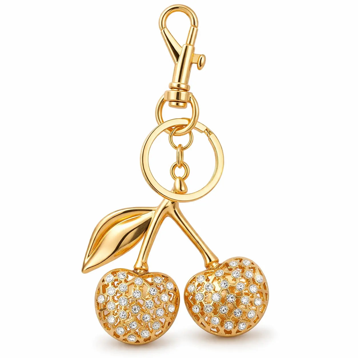Cherry Bag Charm Keychain – Cute Purse Accessory for Women