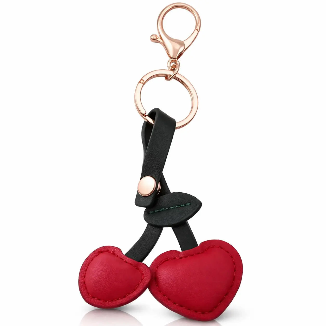 Cherry Bag Charm Keychain – Cute Purse Accessory for Women