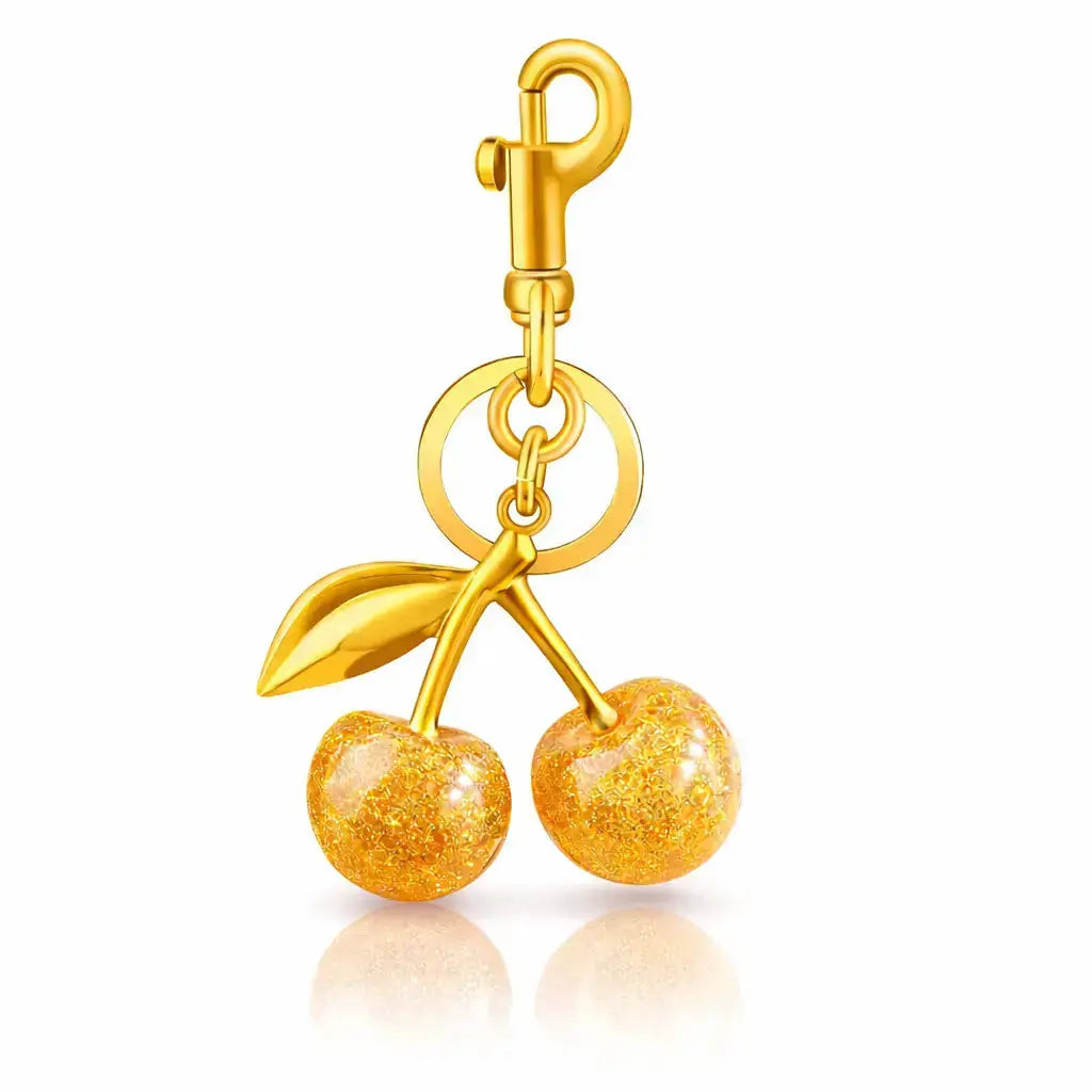 Cherry Purse Charm Keychain for Handbags – Cute Cherry Purse Charm & Strawberry Keychain Gift for Women