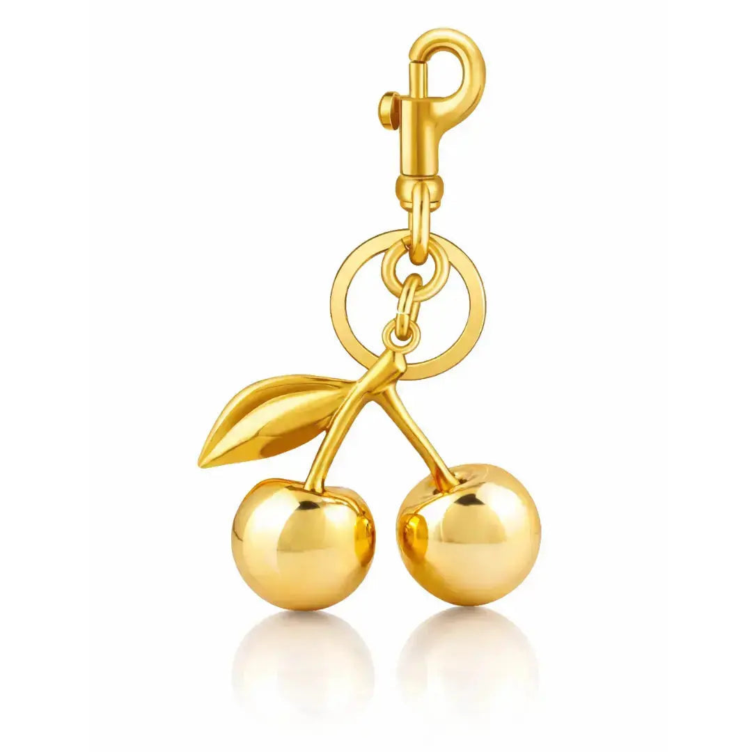 Cherry Purse Charm Keychain for Handbags – Cute Cherry Purse Charm & Strawberry Keychain Gift for Women