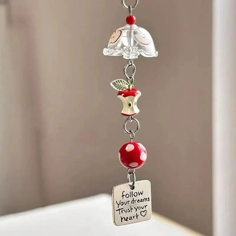 Fruit Keychain Charm – Cute Apple & Watermelon Y2K Bag Charm for Women