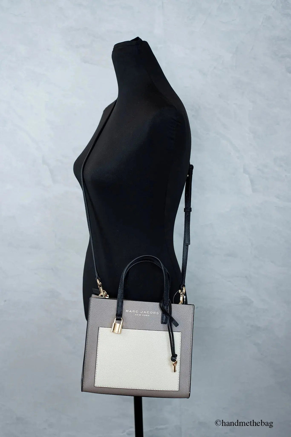 Marc Jacobs Mini Tote Leather – Colorblock Designer Crossbody Bag