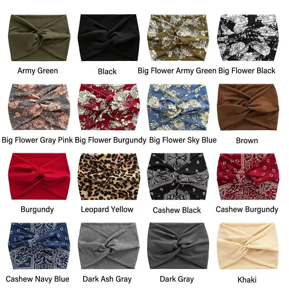 Turban Headband for Women – Wide Stretchy Hair Wrap (All Day Comfort)