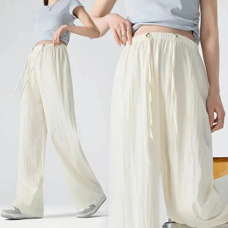 High Waist Wide Leg Pants Women – Relaxed Fit Minimalist Trousers