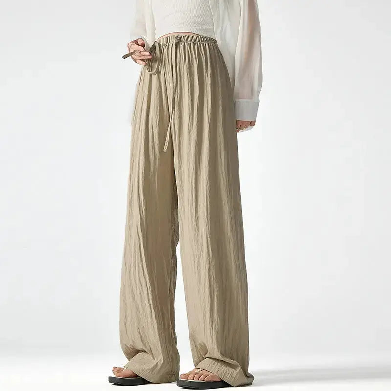High Waist Wide Leg Pants Women – Relaxed Fit Minimalist Trousers