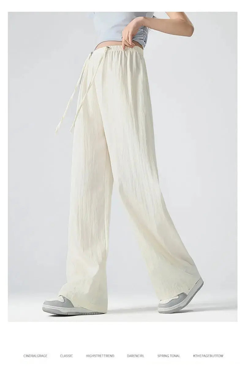 High Waist Wide Leg Pants Women – Relaxed Fit Minimalist Trousers