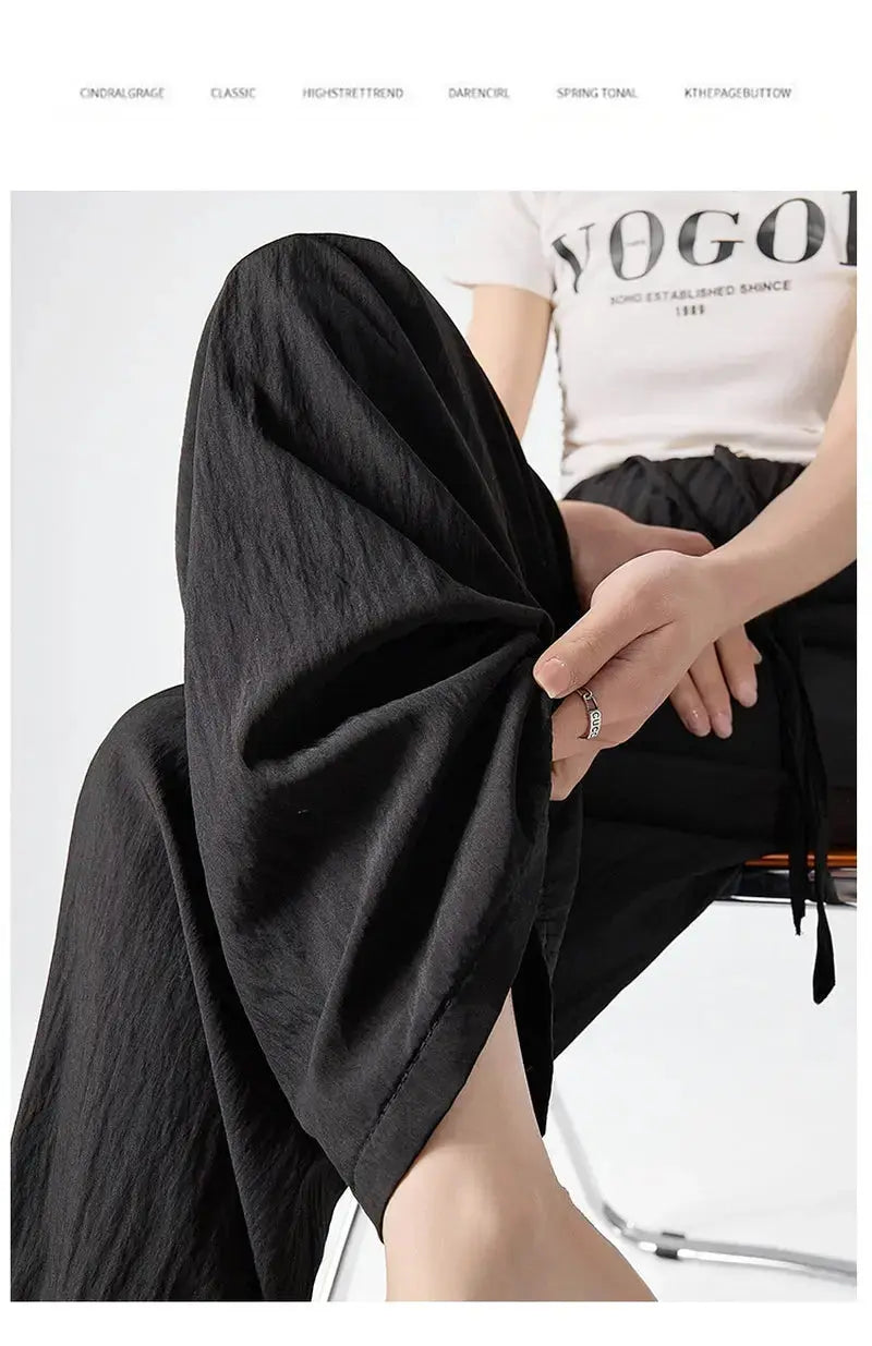 High Waist Wide Leg Pants Women – Relaxed Fit Minimalist Trousers