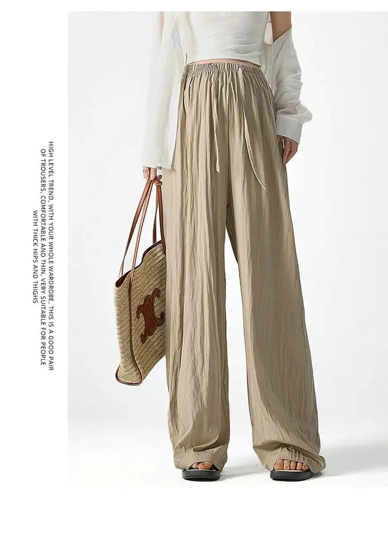 High Waist Wide Leg Pants Women – Relaxed Fit Minimalist Trousers