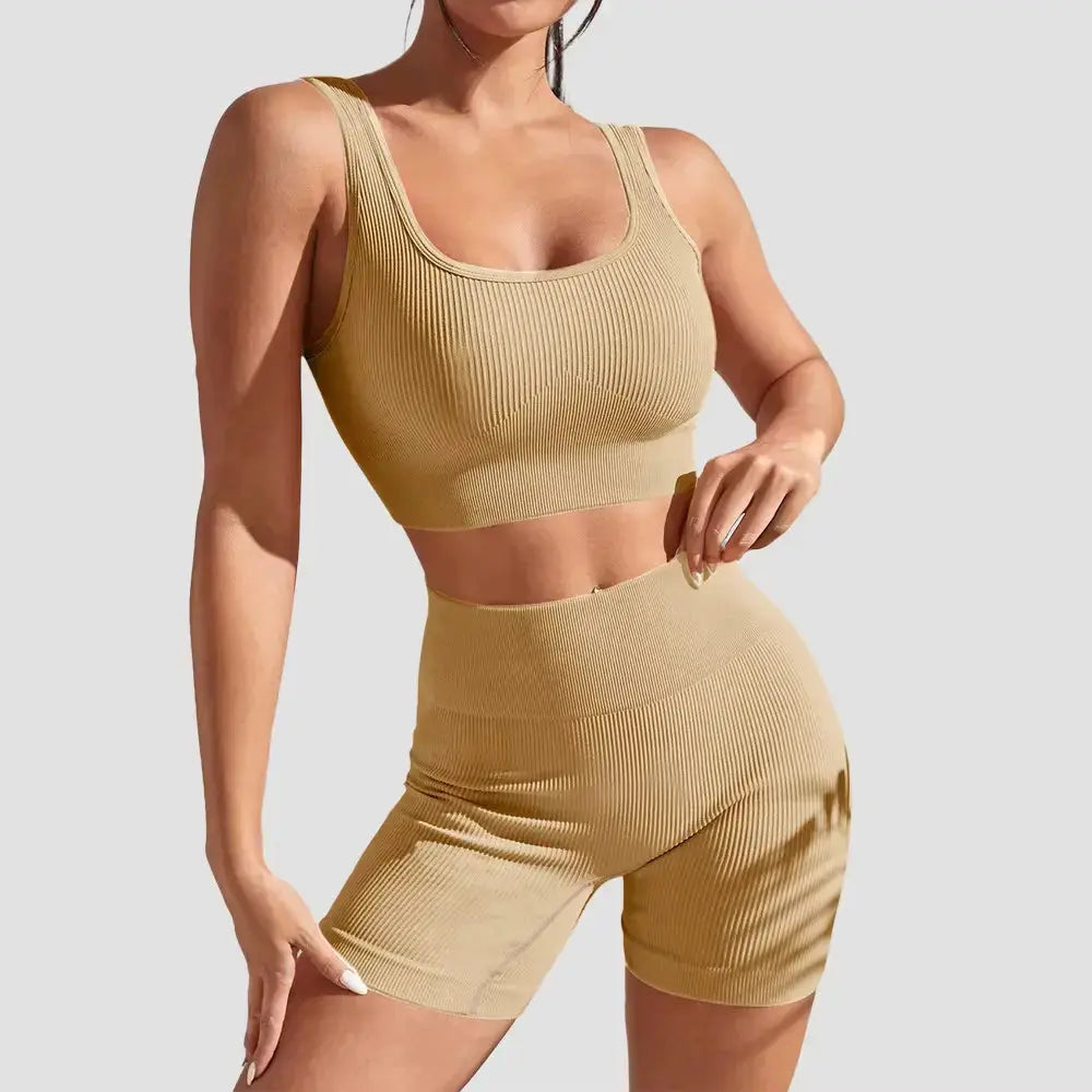 Seamless Yoga Set Women – Flairé™ High Waist Workout Set