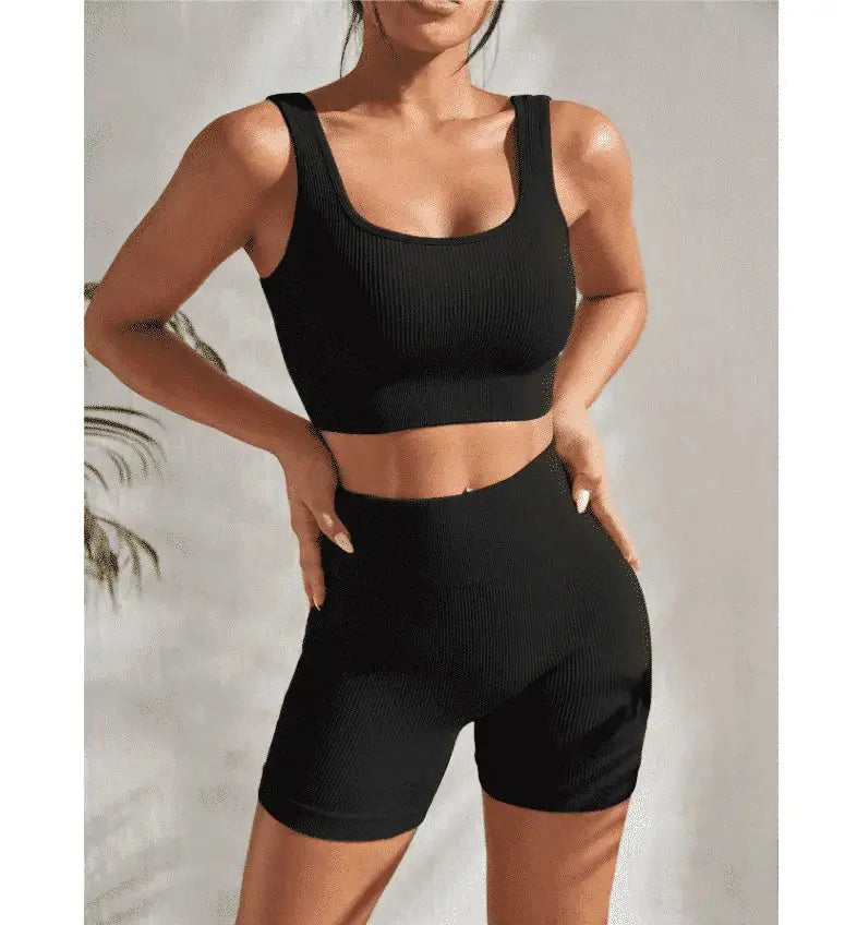 Seamless Yoga Set Women – Flairé™ High Waist Workout Set