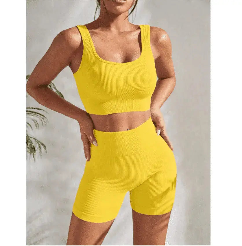 Seamless Yoga Set Women – Flairé™ High Waist Workout Set