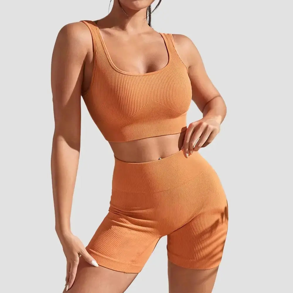 Seamless Yoga Set Women – Flairé™ High Waist Workout Set