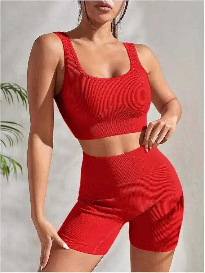 Seamless Yoga Set Women – Flairé™ High Waist Workout Set