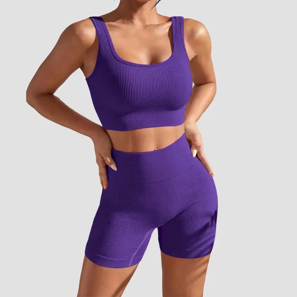 Seamless Yoga Set Women – Flairé™ High Waist Workout Set