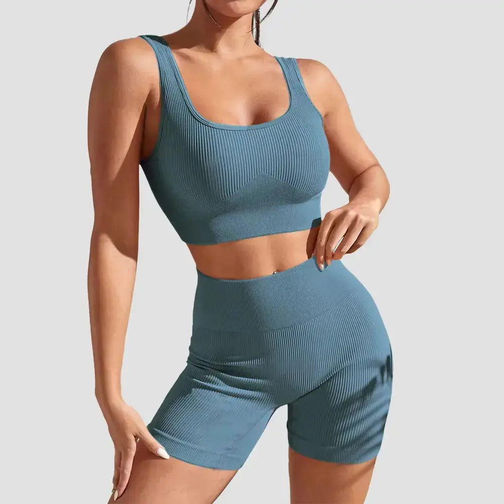 Seamless Yoga Set Women – Flairé™ High Waist Workout Set