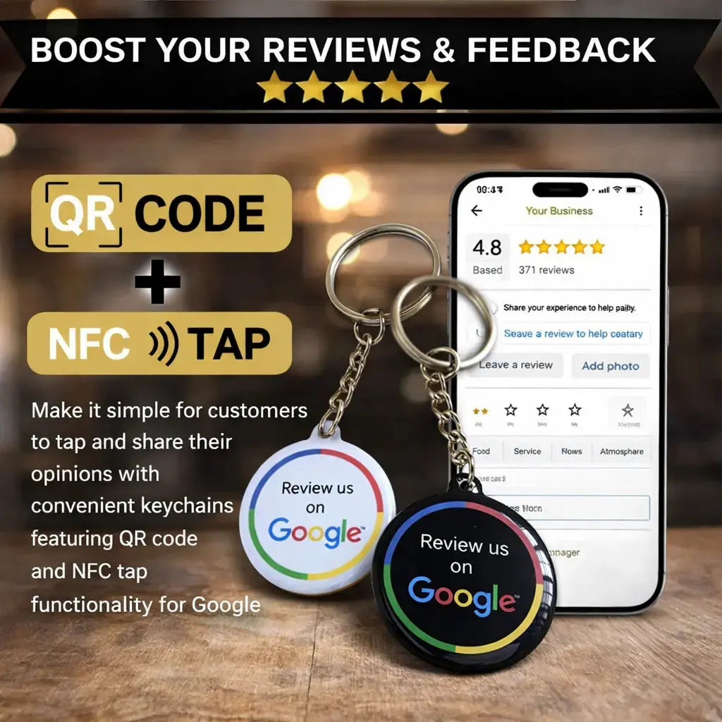 NFC Keychain – Instantly Share Social Media & Contact Info with One Tap