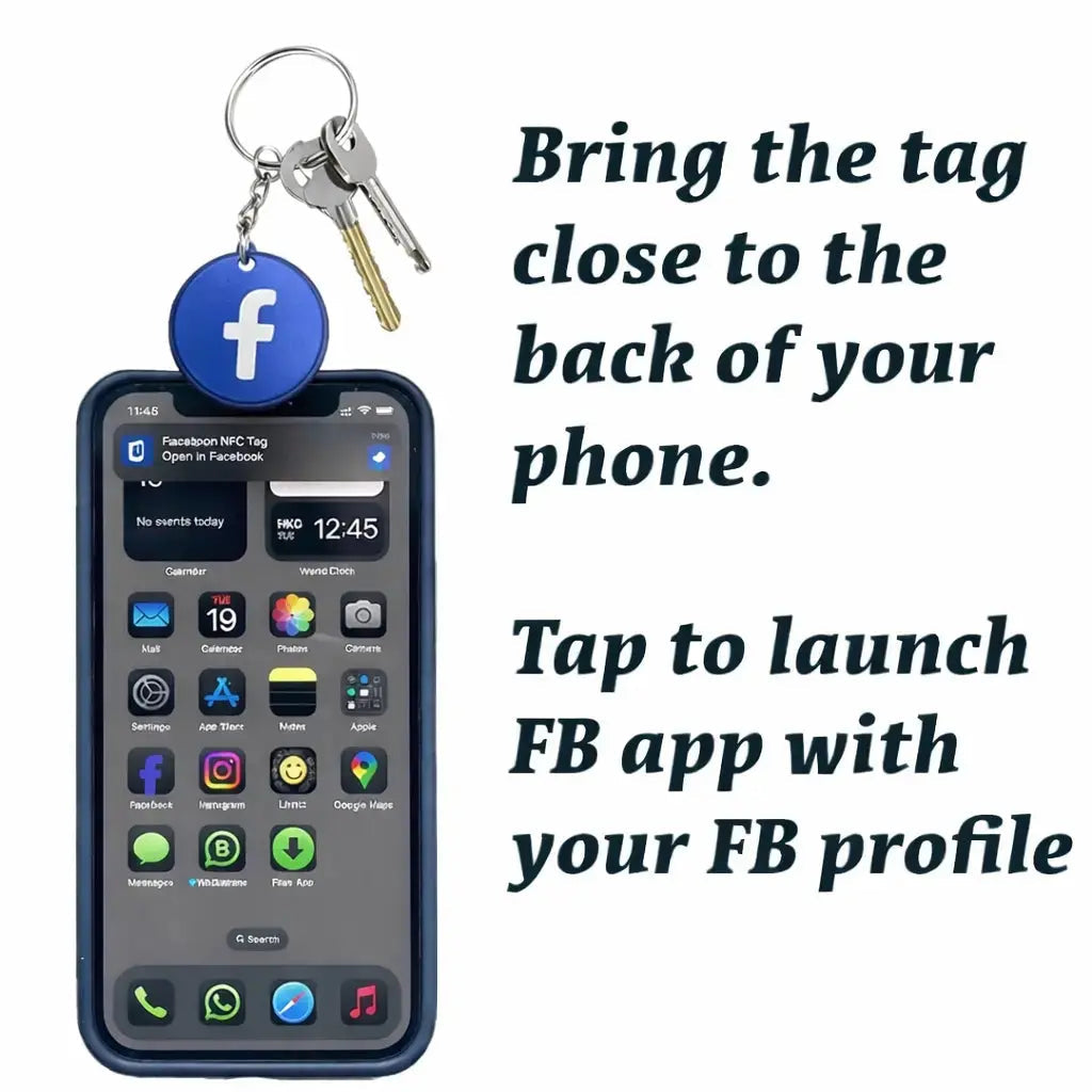 NFC Keychain – Instantly Share Social Media & Contact Info with One Tap