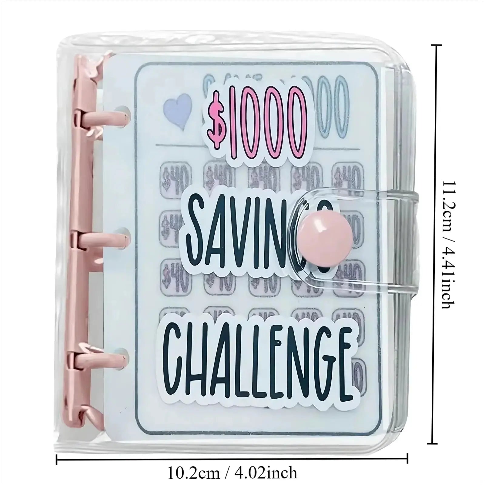 1000 Savings Challenge Binder – Cash Envelope Money Saving Planner