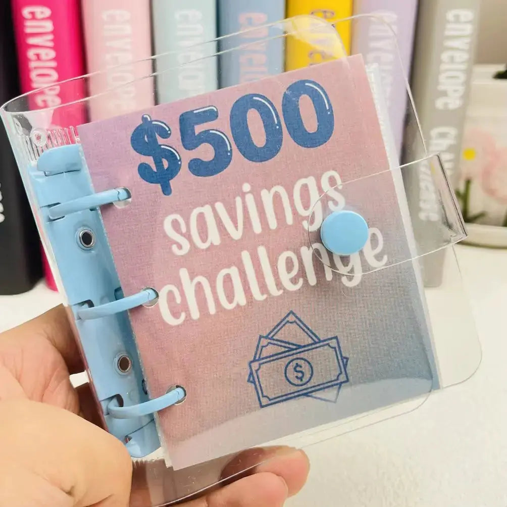 1000 Savings Challenge Binder – Cash Envelope Money Saving Planner