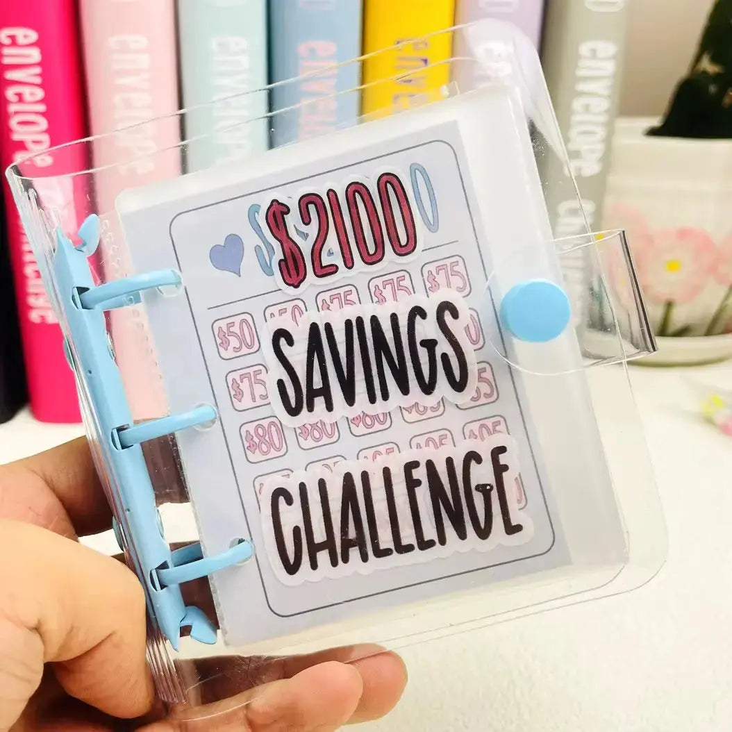 1000 Savings Challenge Binder – Cash Envelope Money Saving Planner
