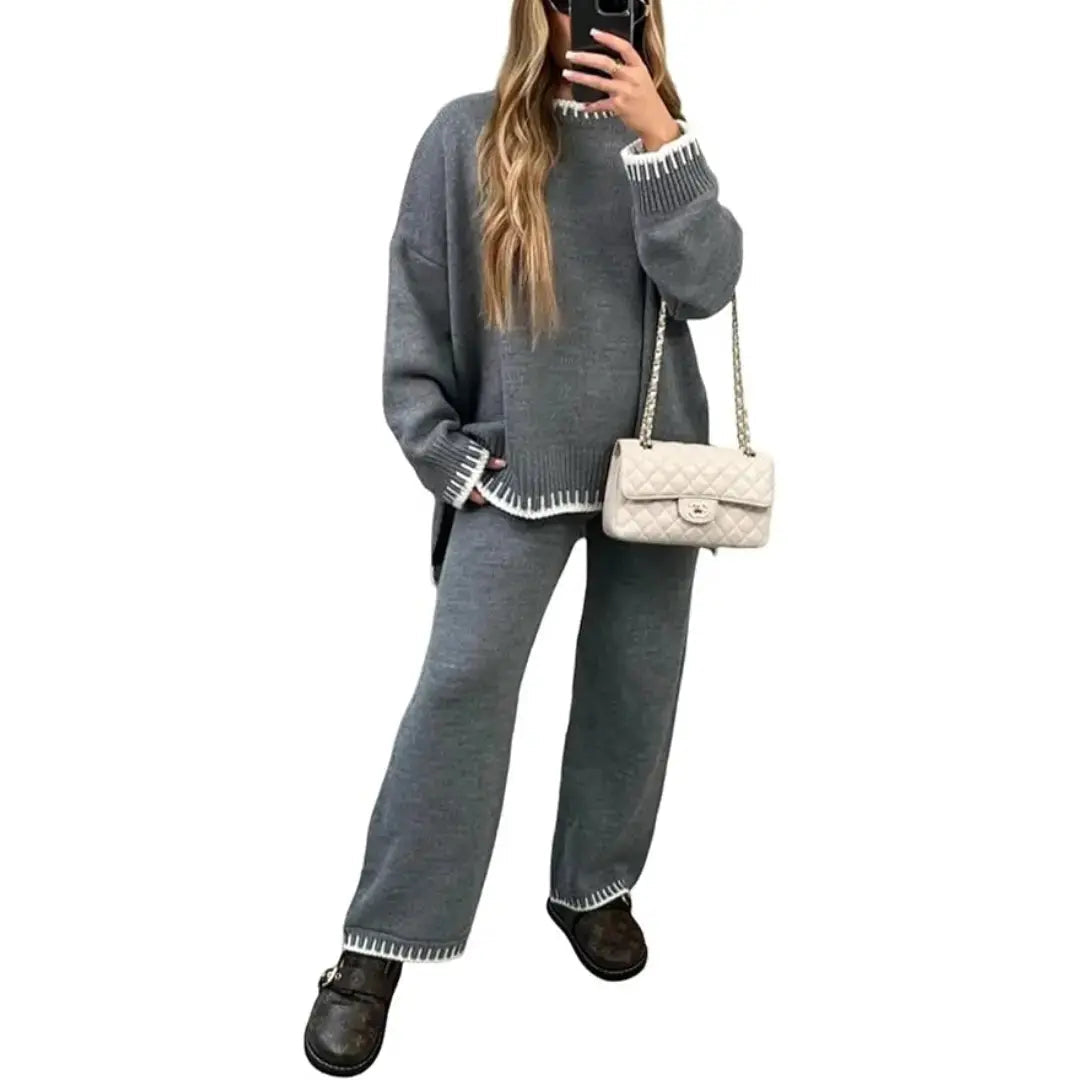 LÁVINE™ Women Two Piece Suit – Elegant Warm Tailored Set